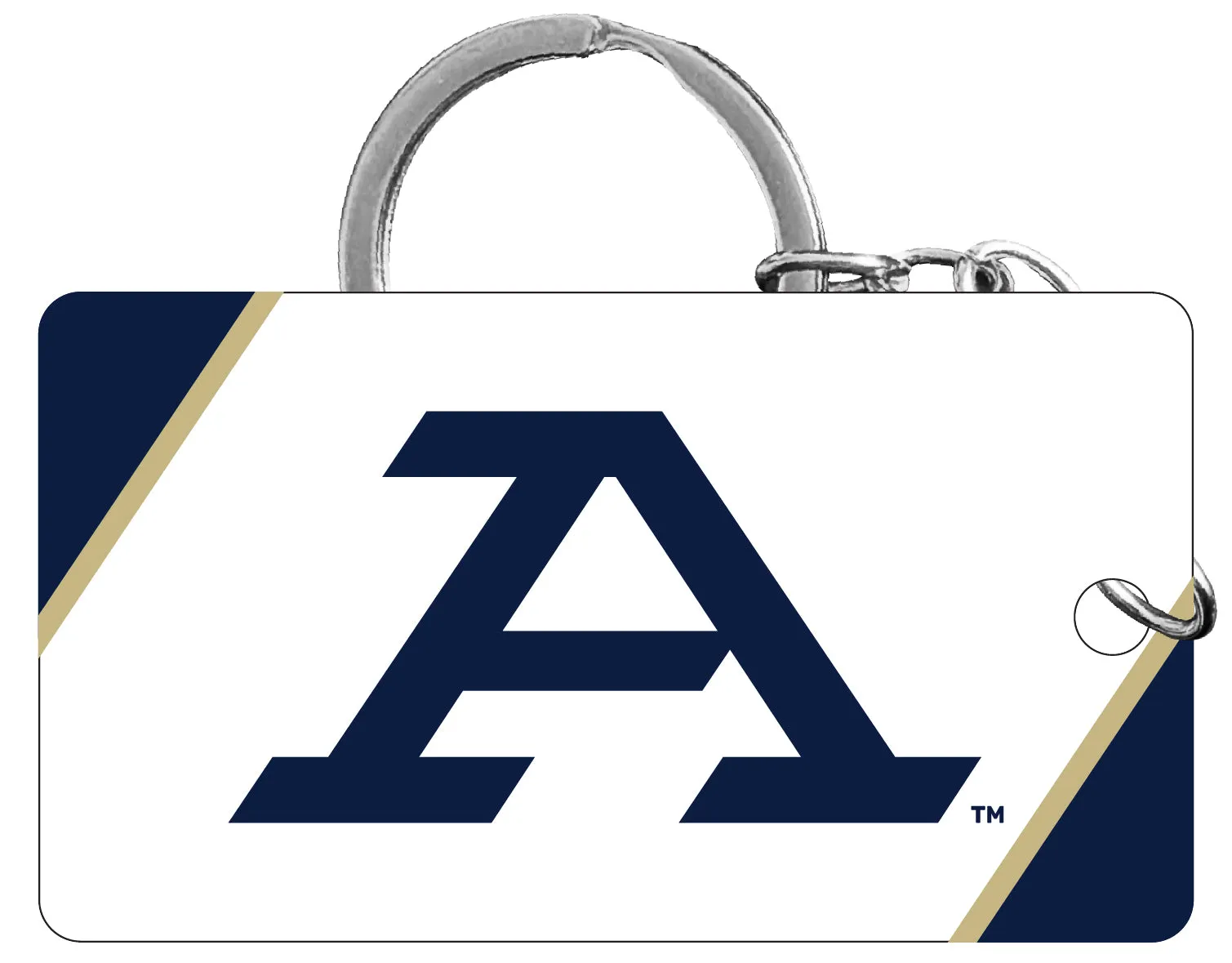 Akron Zips Acrylic Keychain 1.5 x 2.75 Officially Licensed Collegiate Product