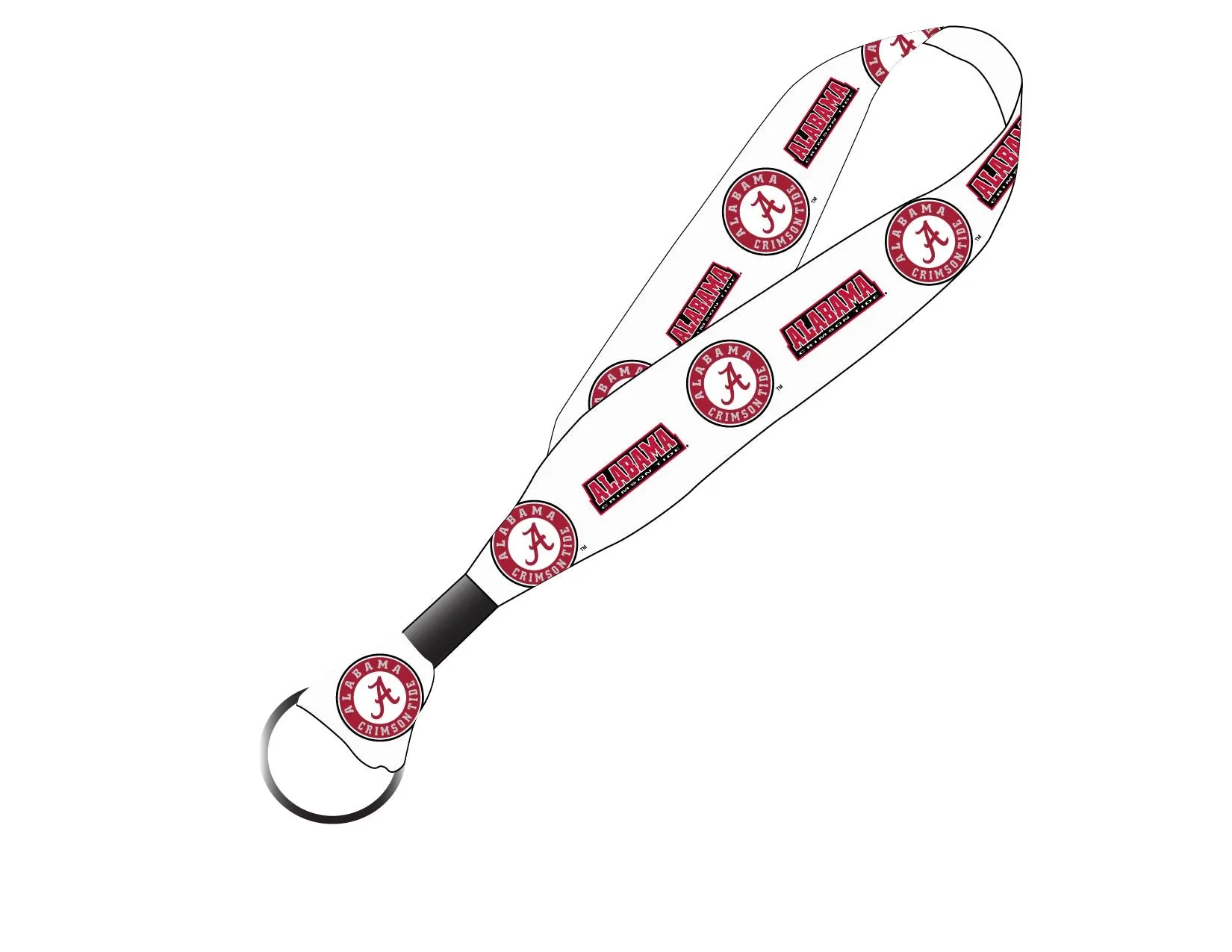 Alabama Crimson Tide NCAA Spirit Cloth Keychain Lanyard