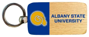 Albany State University 2.5 x 1-Inch Wooden Keychain Officially Licensed Collegiate Product