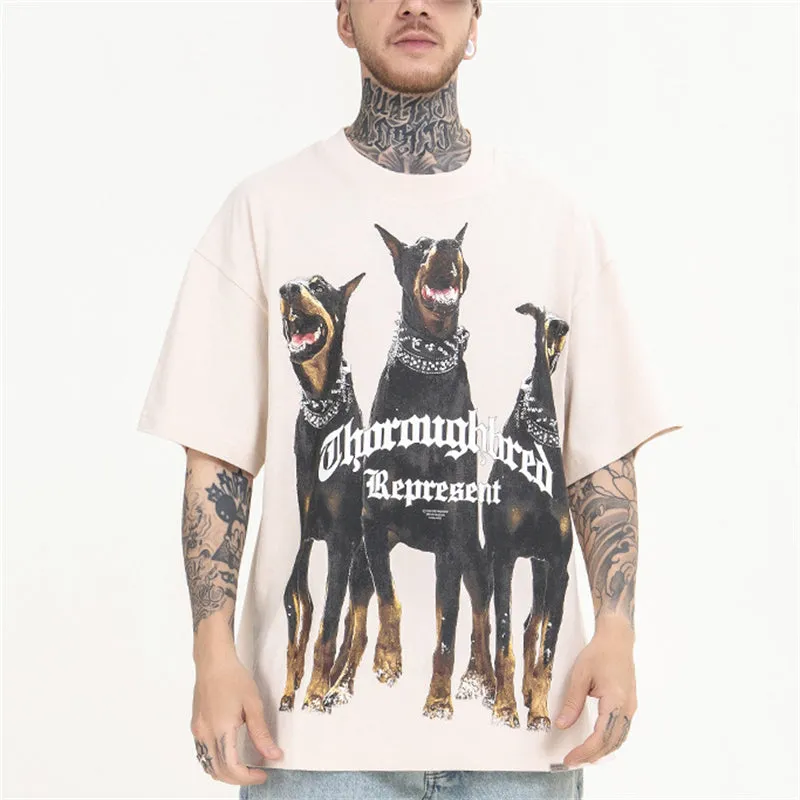 Alert Intelligent Doberman Printed Tees