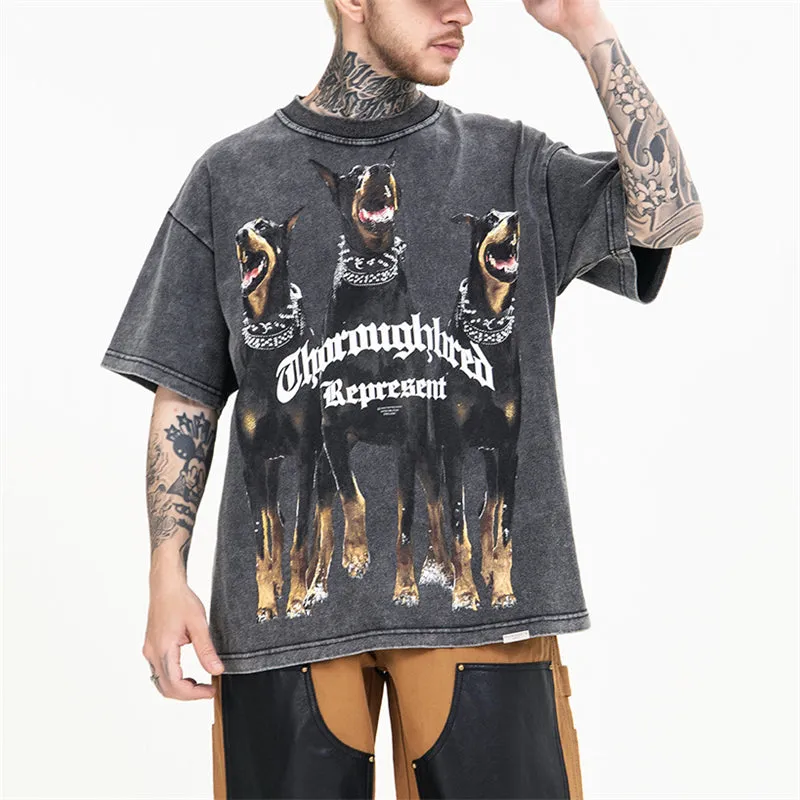 Alert Intelligent Doberman Printed Tees