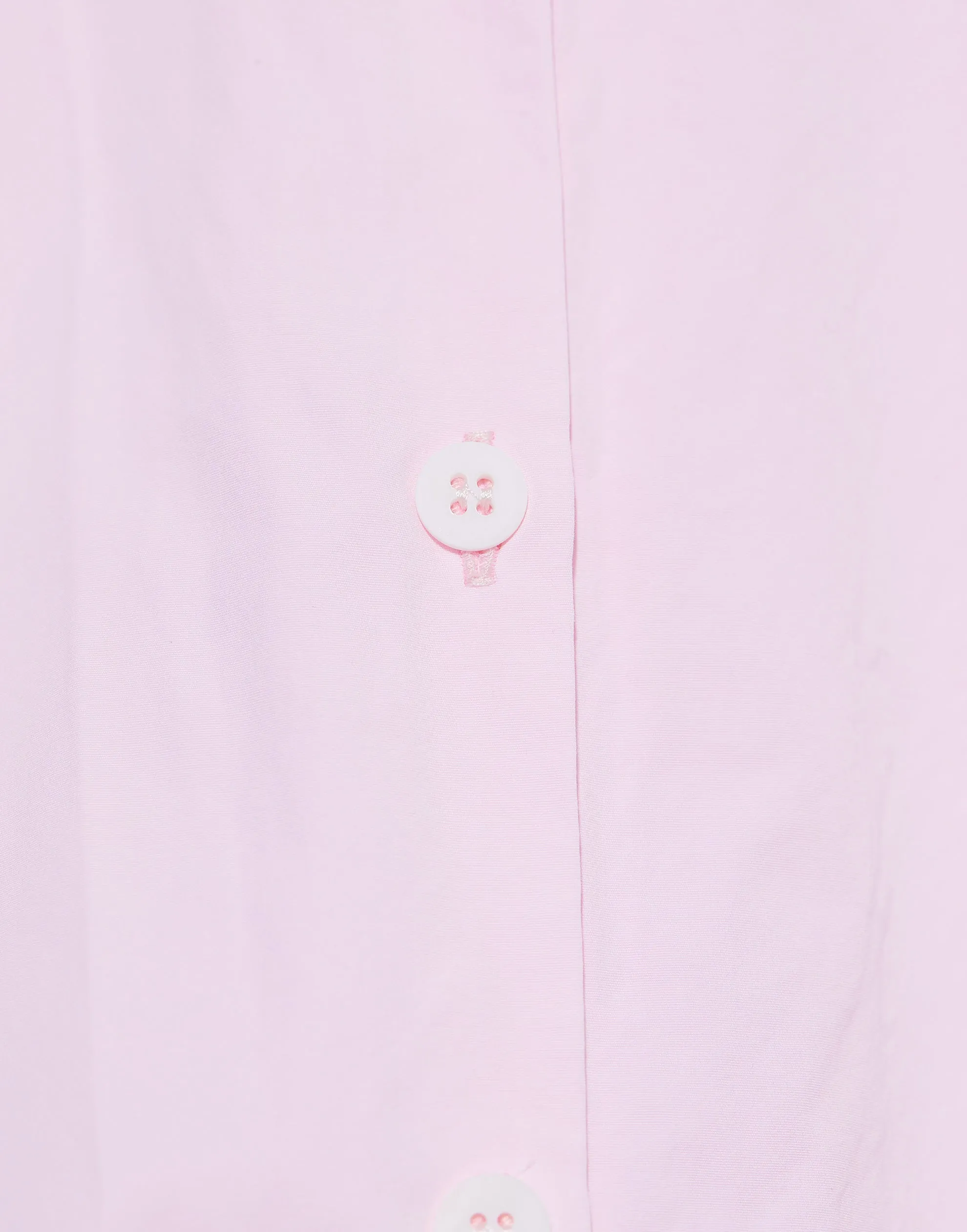 Baby Pink Cotton Loose Tyrol Shirt