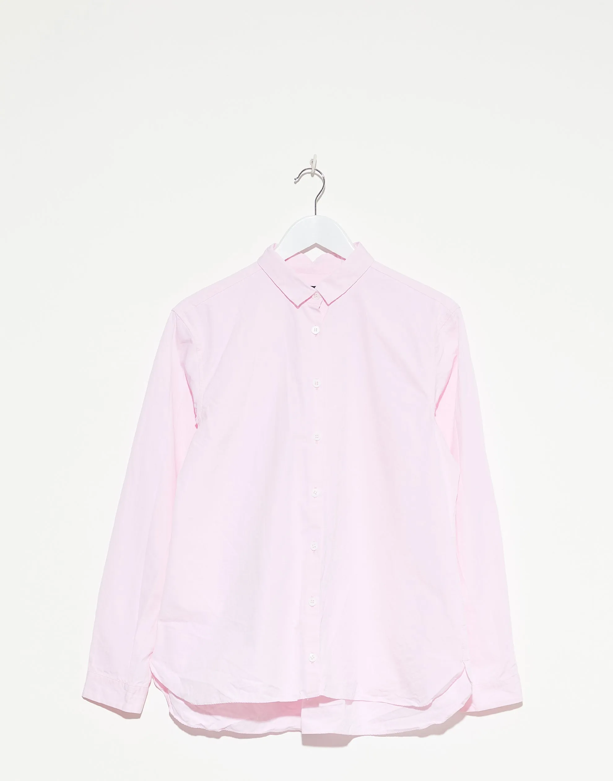 Baby Pink Cotton Loose Tyrol Shirt