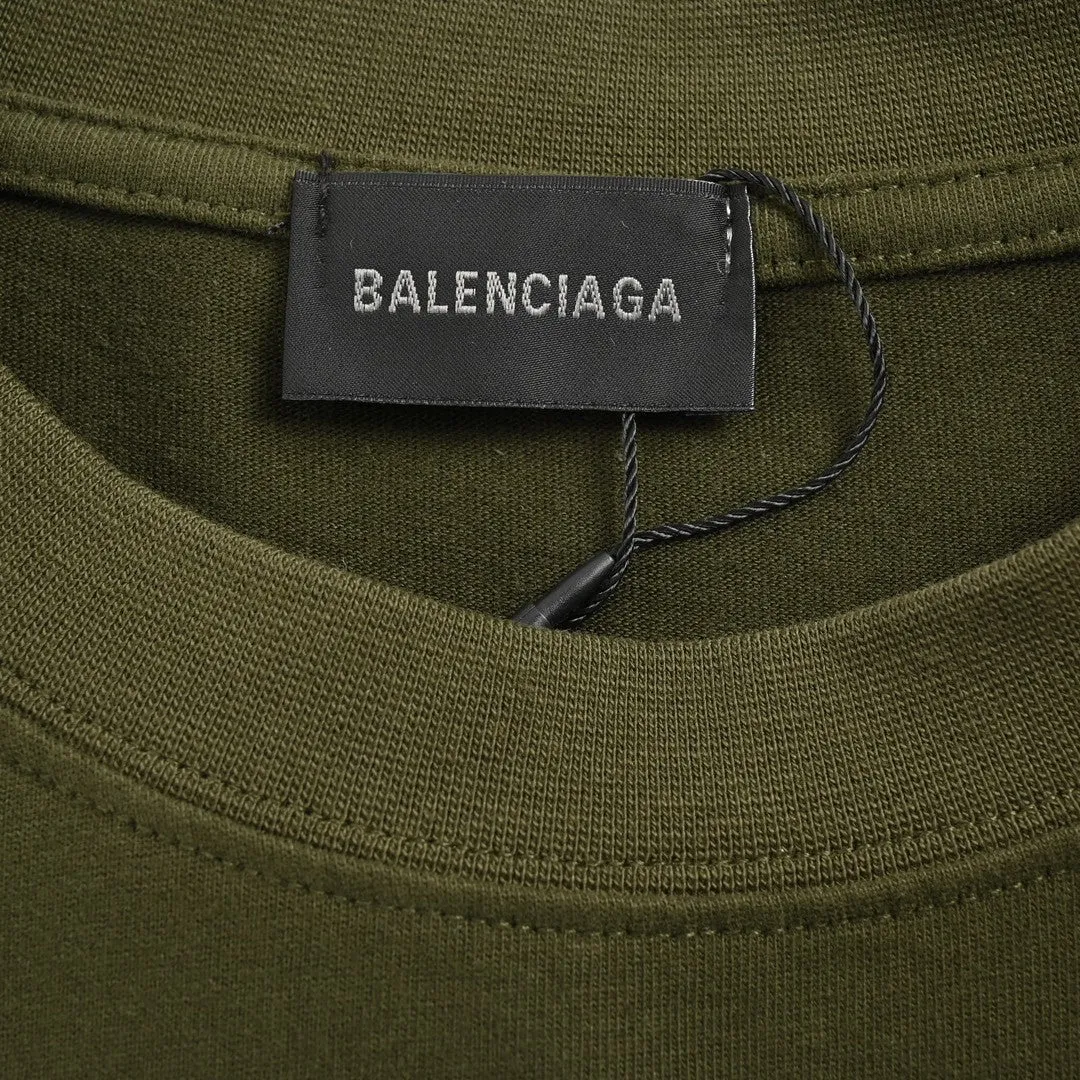 Balenciaga Design Team T-Shirt (Olive Green)