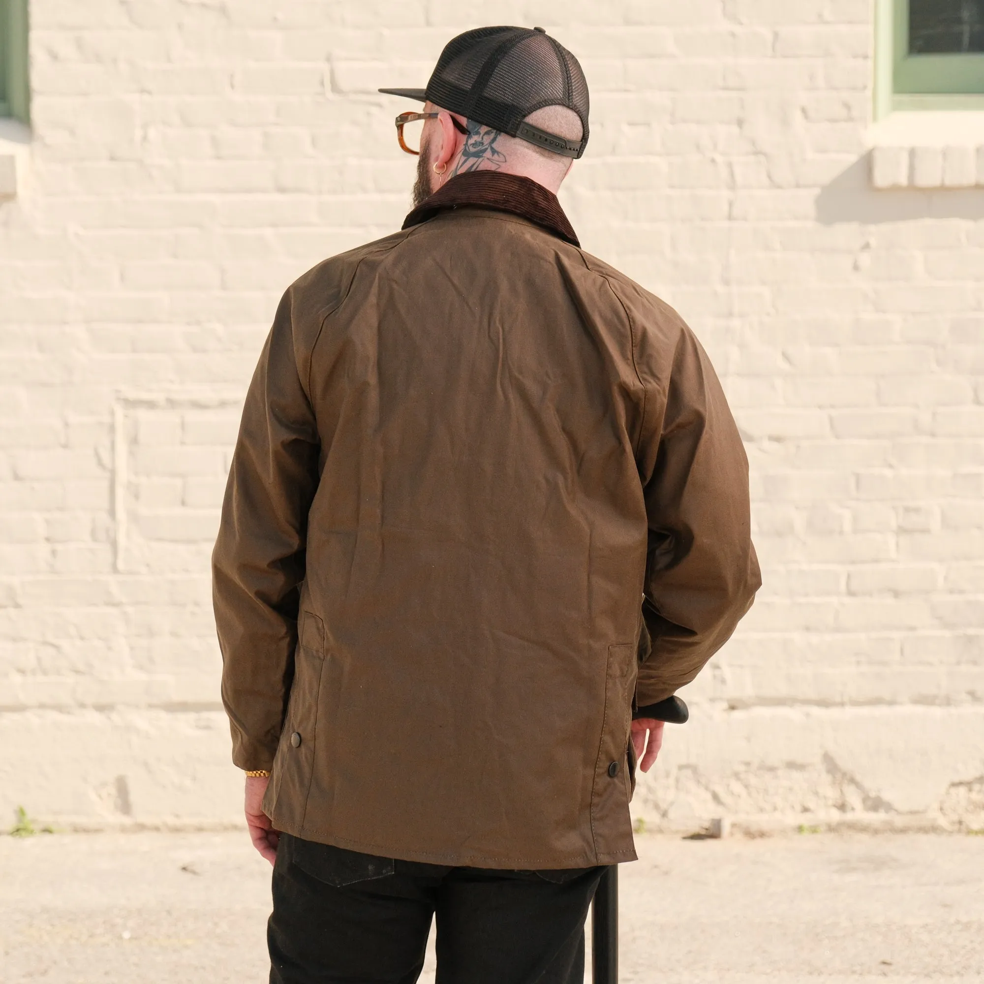 Barbour Bedale Wax Jacket Bark