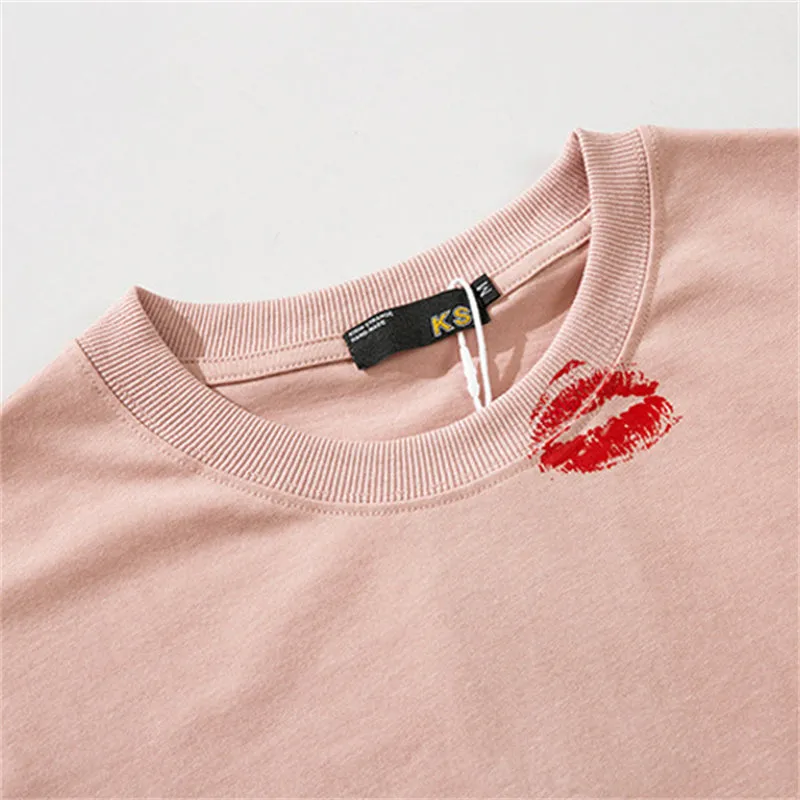 Blazing Red Lips Couple Tees