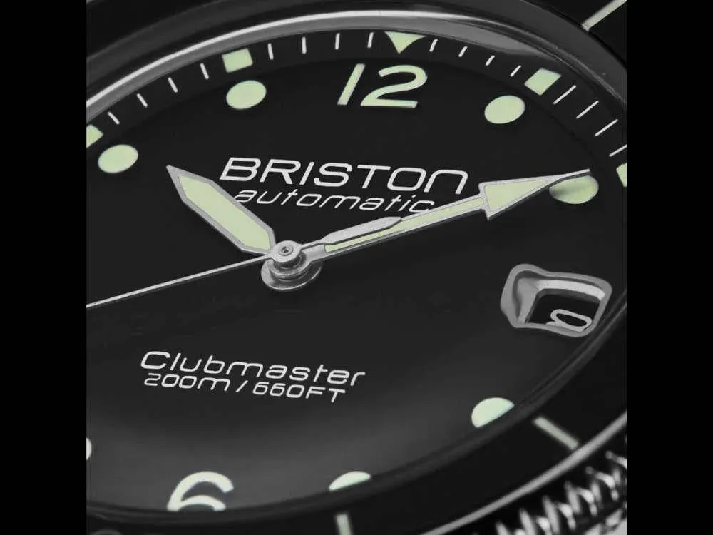 Briston Clubmaster Legend Diver Automatic Watch, Black, 40 mm, 241740.SA.T.1.FB