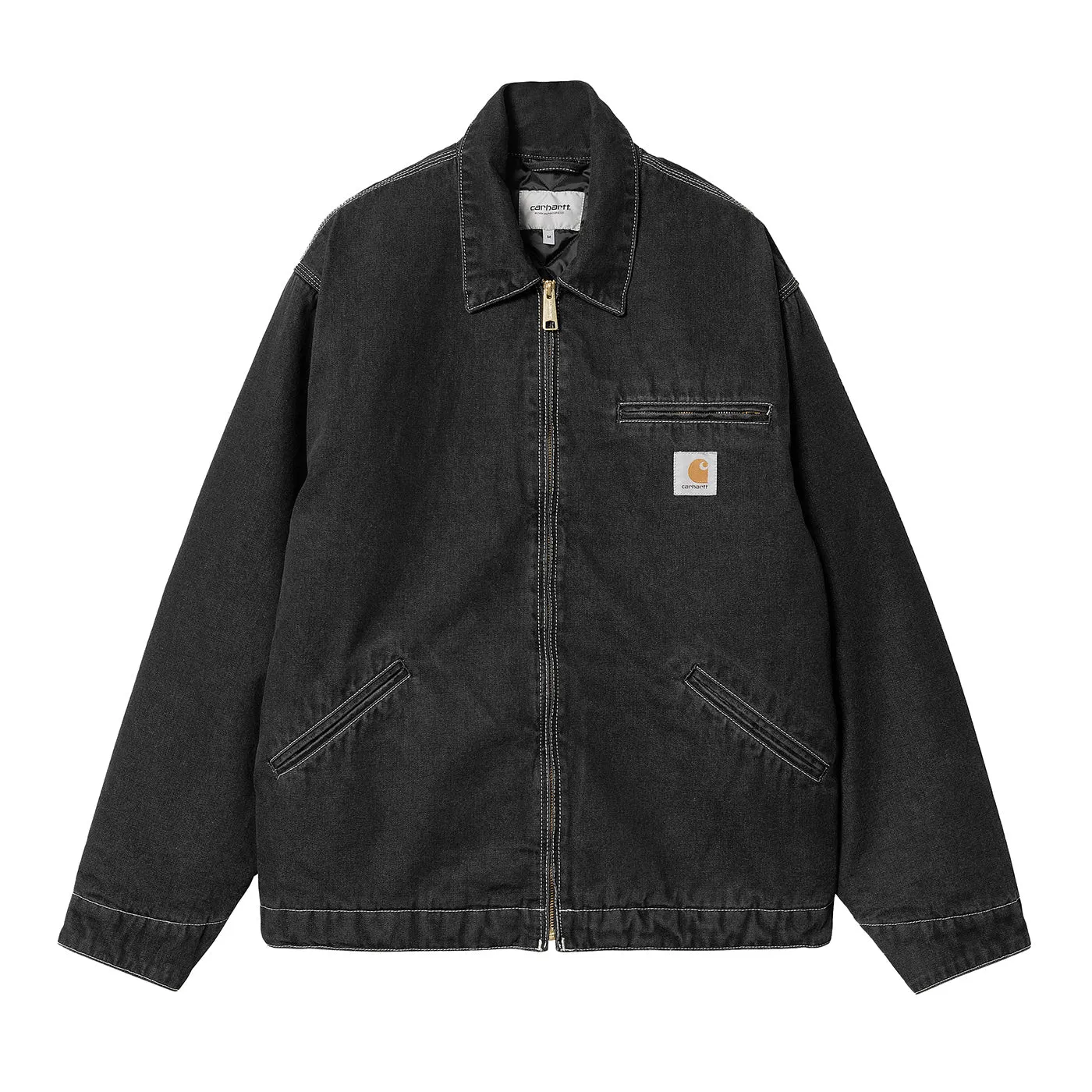 Carhartt WIP OG Detroit Jacket - Black Stone Washed