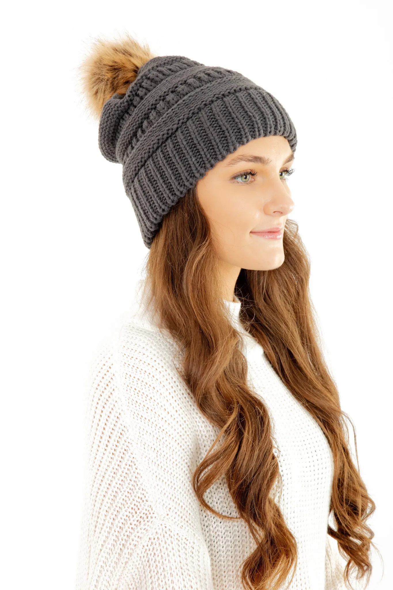 Dark Gray - Cozy Slouchy Beanie