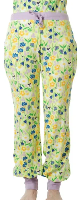 DUNS Adult Baggy Pants - Midsummer Flowers Green