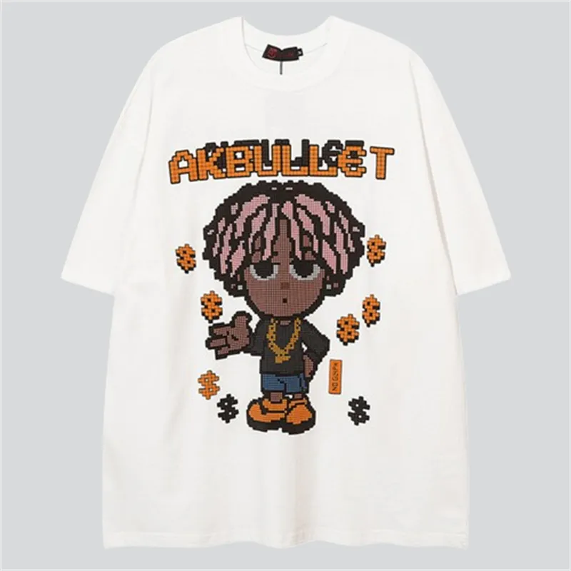 Fun Cartoon Boy Dollar Print Tees