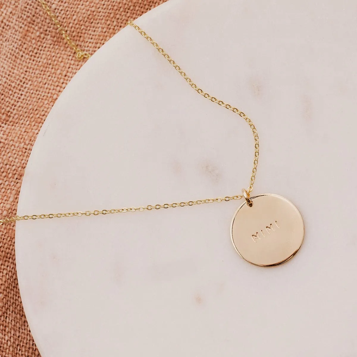 Grandma Disc Necklace