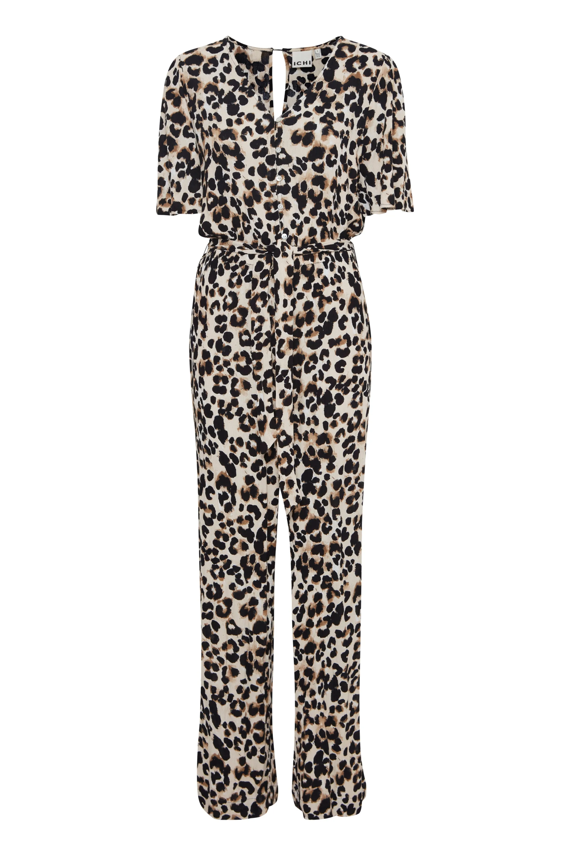 Ichi Marrakech Leopard Print Jumpsuit PREMIUM BRAND