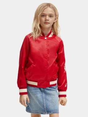 Kids - Oversized varsity bomber jacket