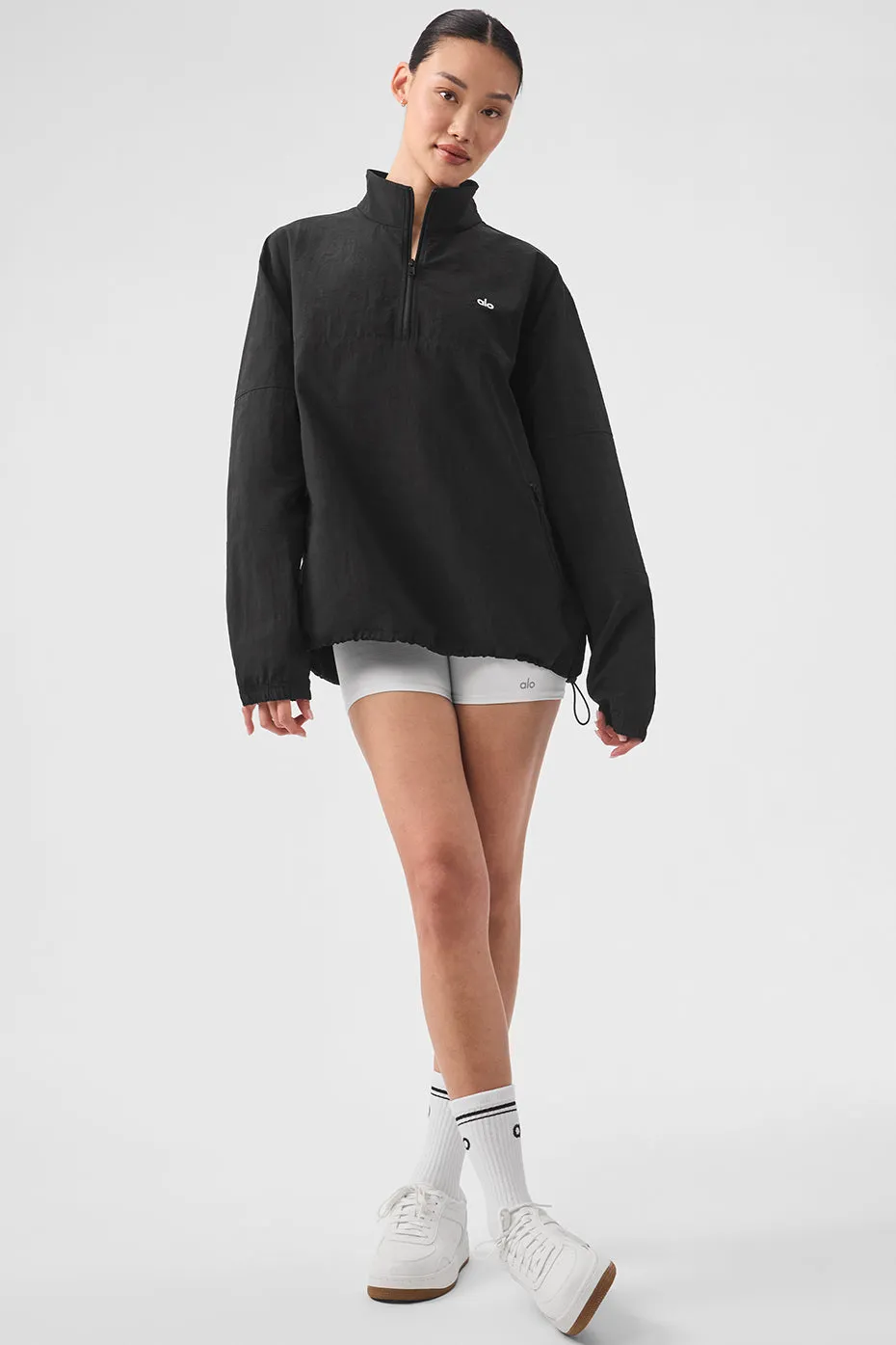 Lightweight Takeaway Track Pullover - Black