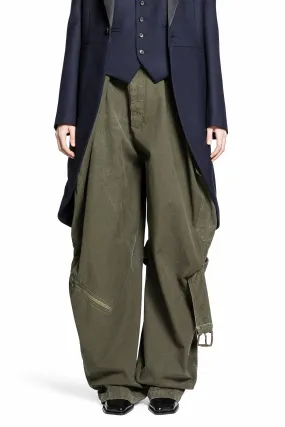 LOEWE WOMAN GREEN TROUSERS