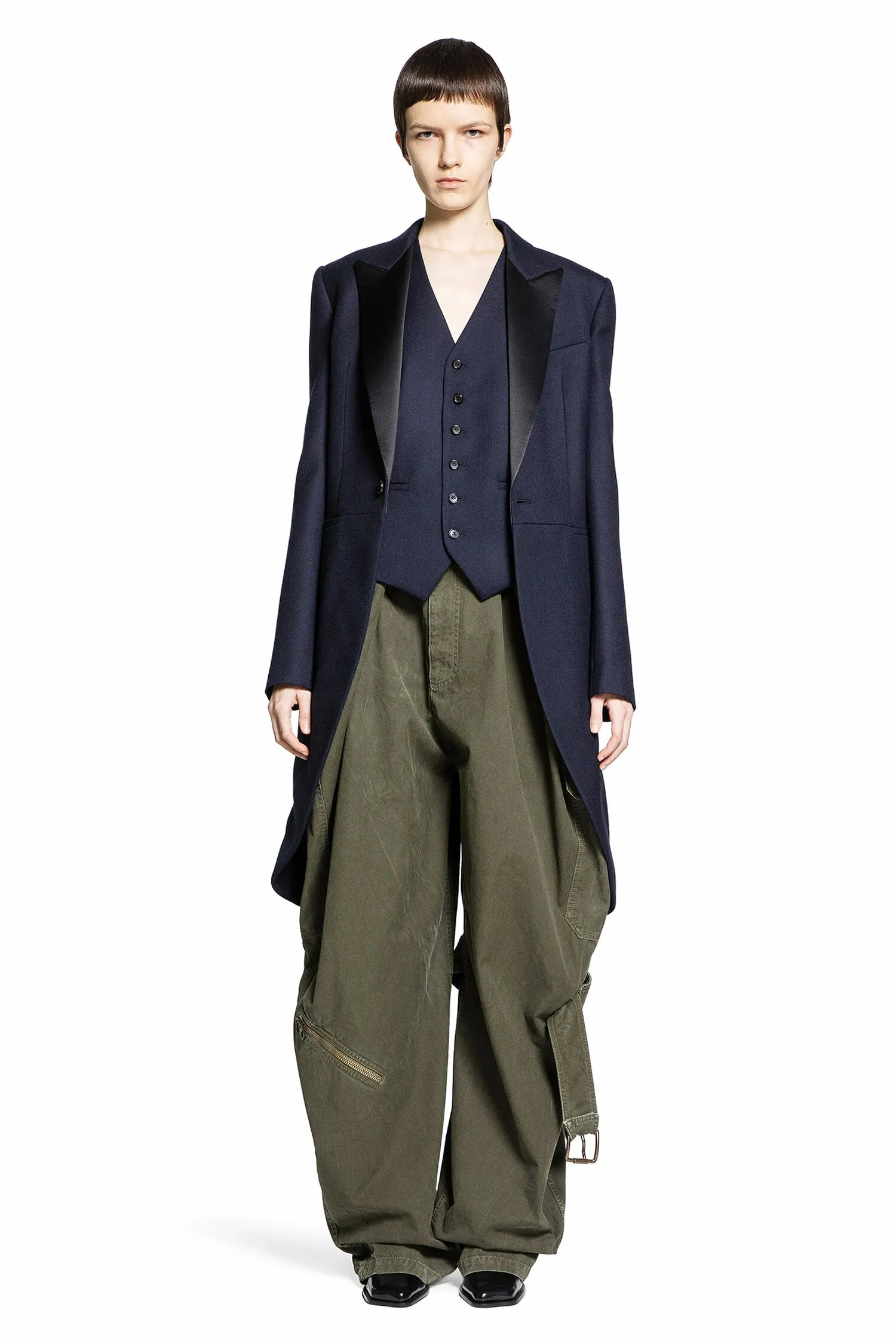 LOEWE WOMAN GREEN TROUSERS