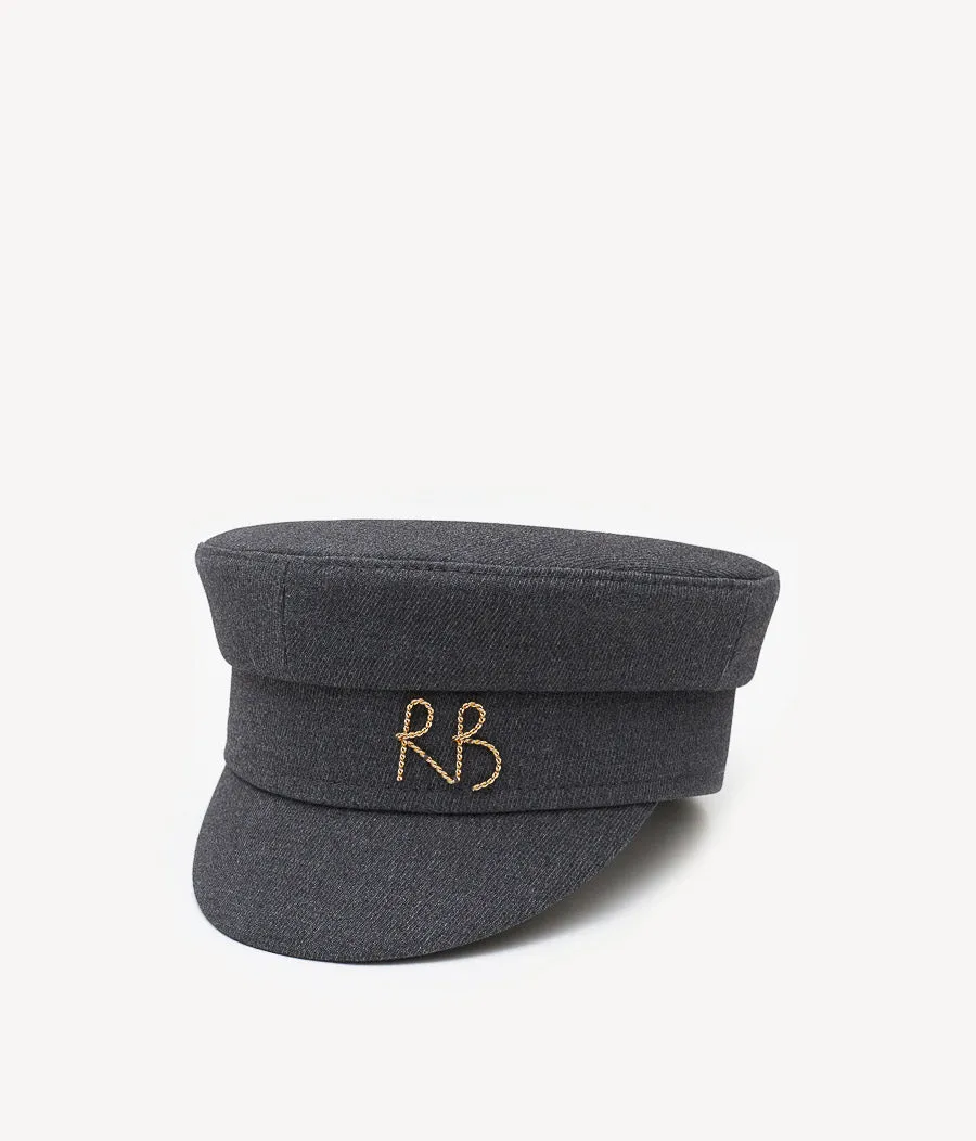 Logo-plaque Cotton-Blend Baker Boy Cap