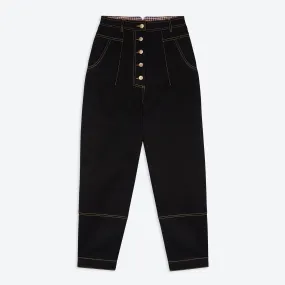 Lowie Drill Black 5 Button Trouser