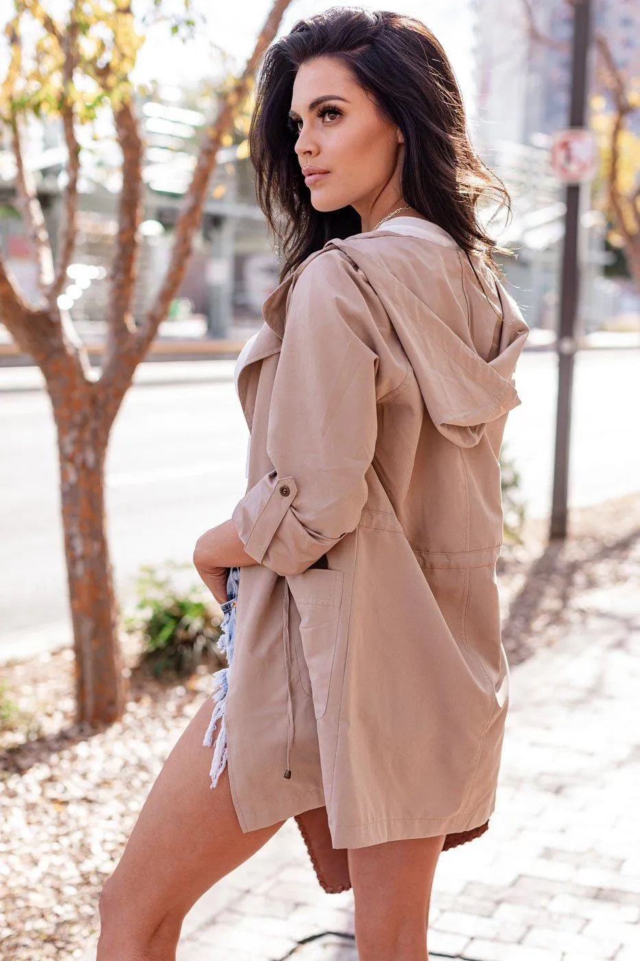 Maggie Khaki Lightweight Jacket