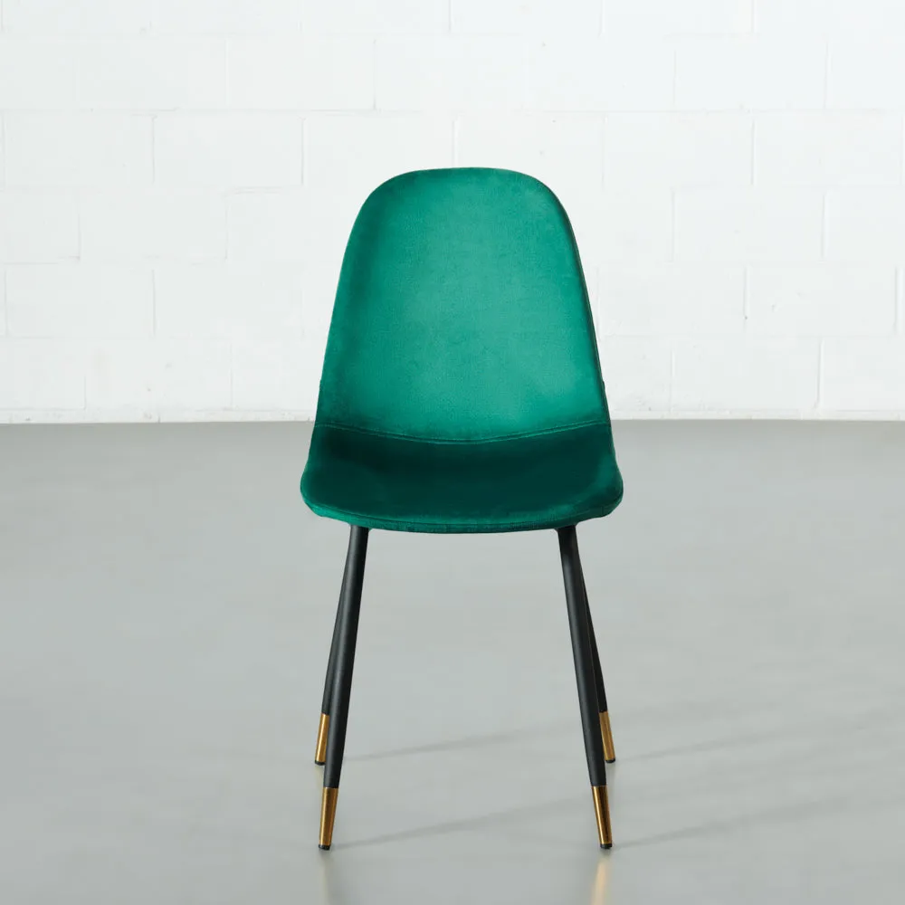 MILAN - Green Velvet Dining Chair