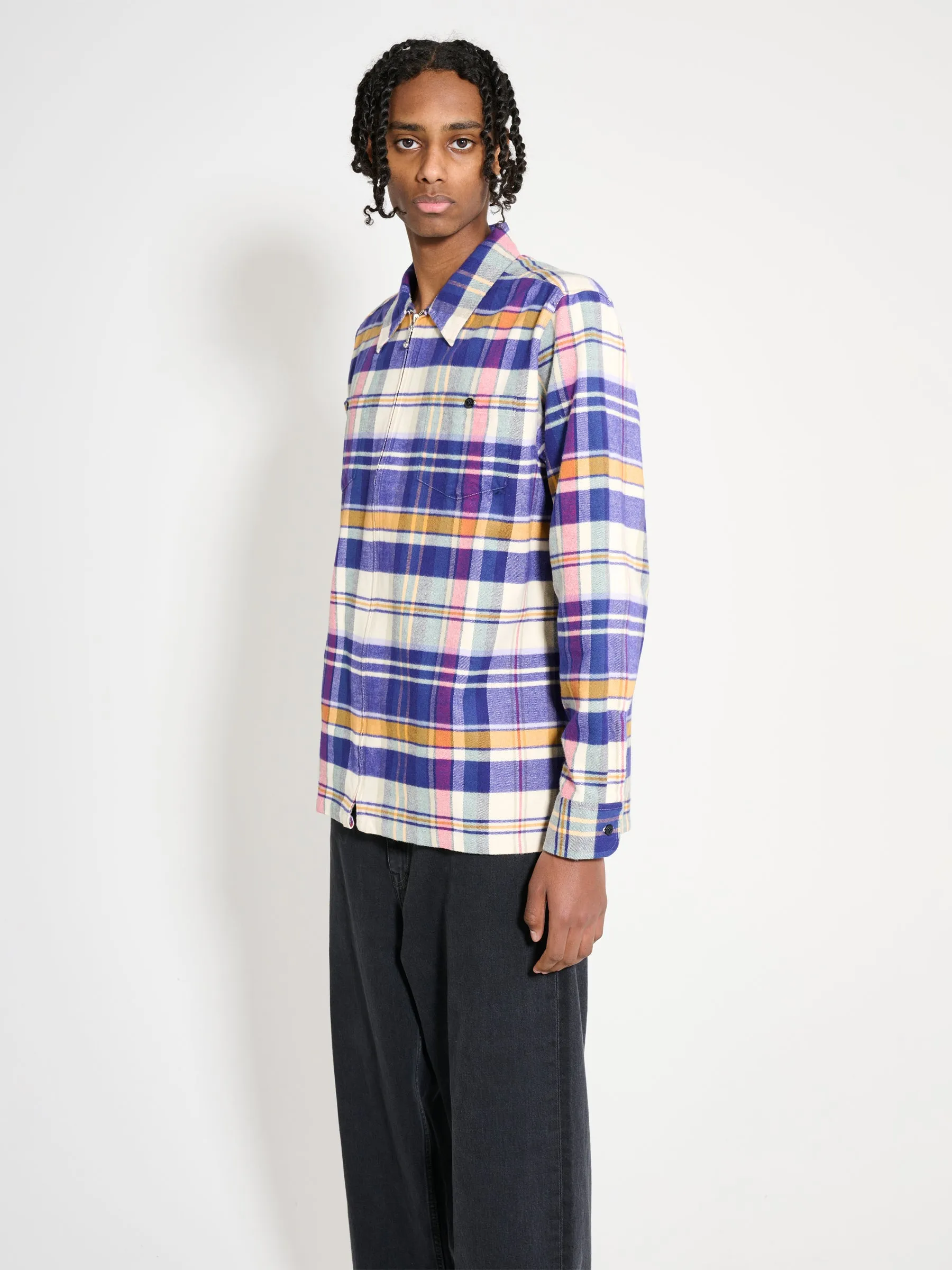 Noah Lightweight Plaid Flannel Natural / Multi