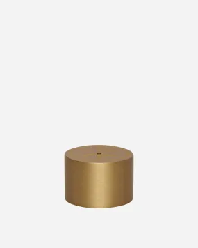 Peace Logo Cylinder Burner Brass