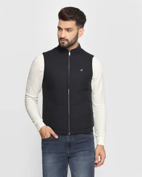 Reversible Navy Solid Zipper Jacket - Pietro