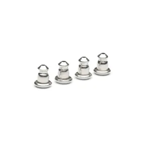 Stainless Steel Bullet Backs Accessory - 2 Pairs