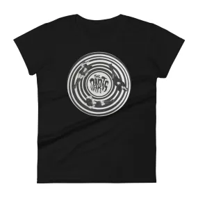 THE DARTS "Spiral" Femme Black T-Shirt