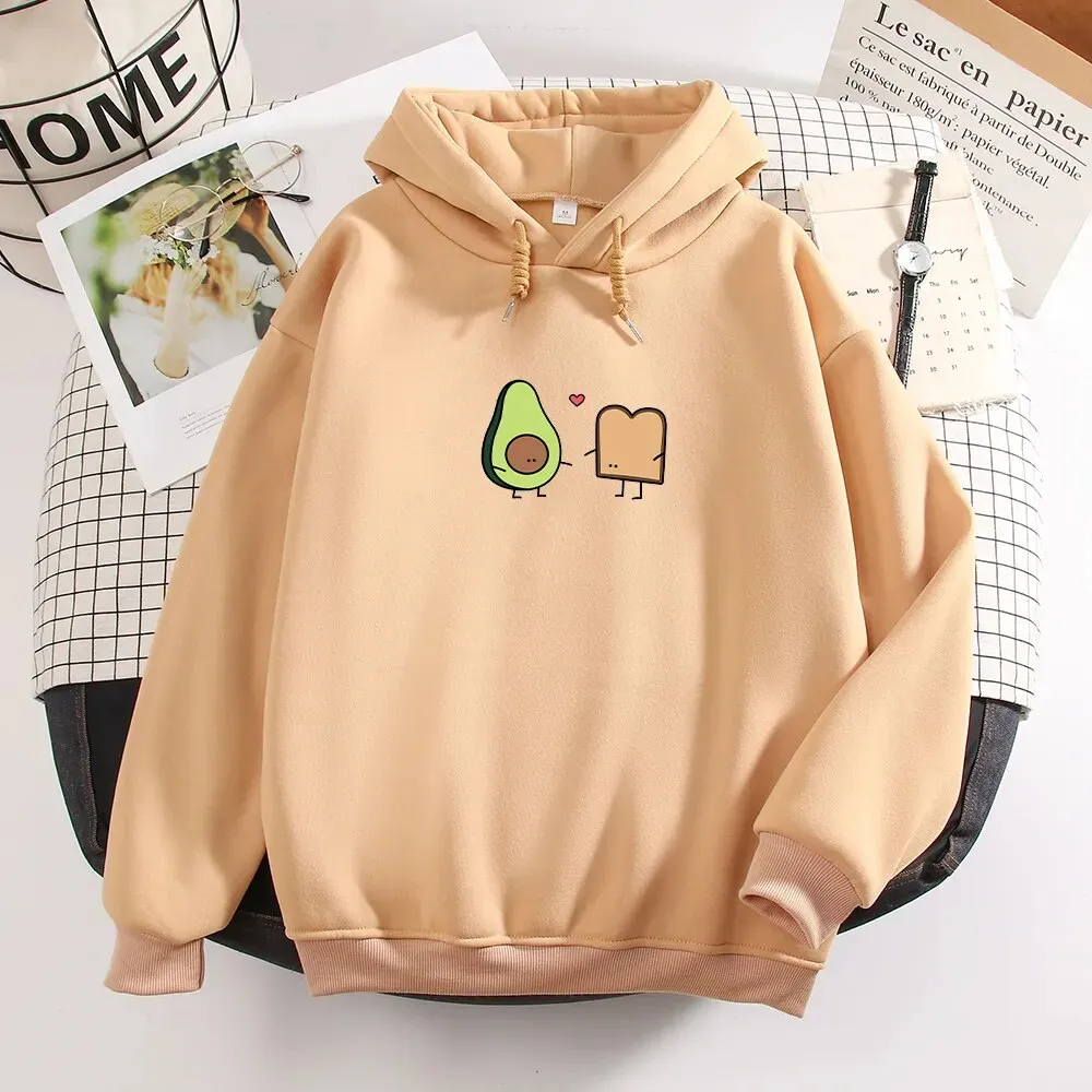 Vegan Avocado & Bread Best Friends Oversized Hoodie