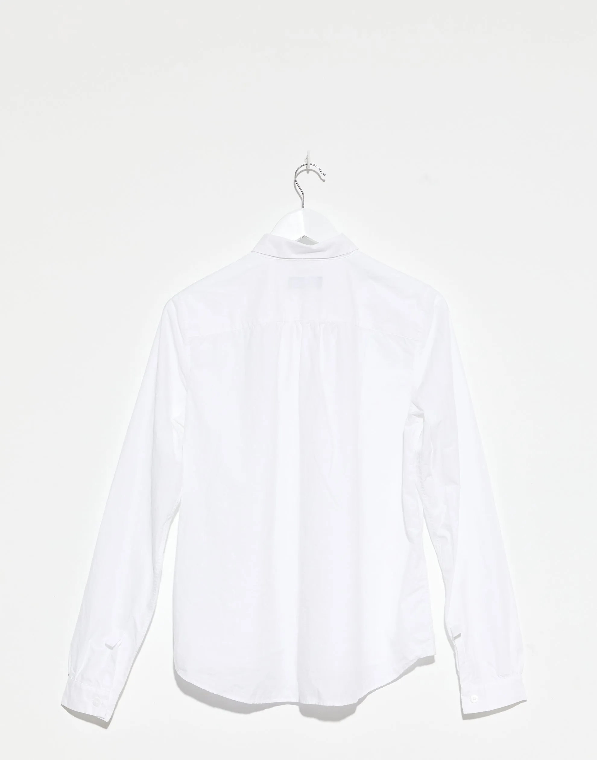 White Cotton Loose Tyrol Shirt